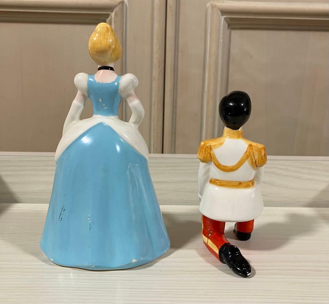 ディズニー　陶器　フィギュア　ミッキーマウス　シンデレラ　バンビ　レトロ　レア