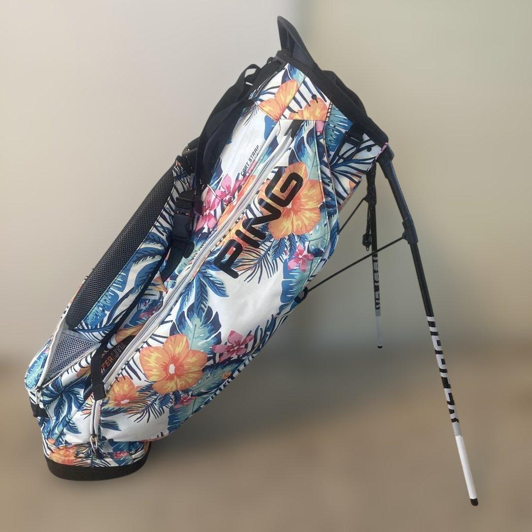 PING キャディバッグ　花柄