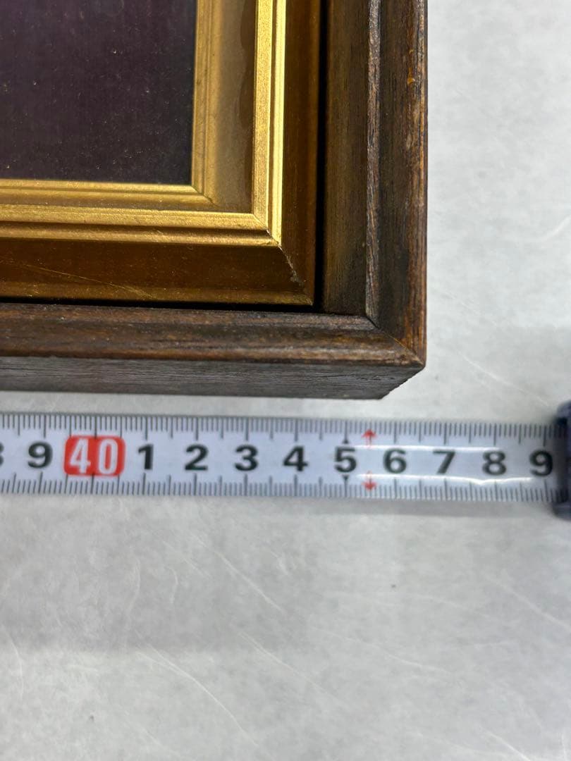 ふくろう　西村雄一　絵画　油彩画　額 美術品