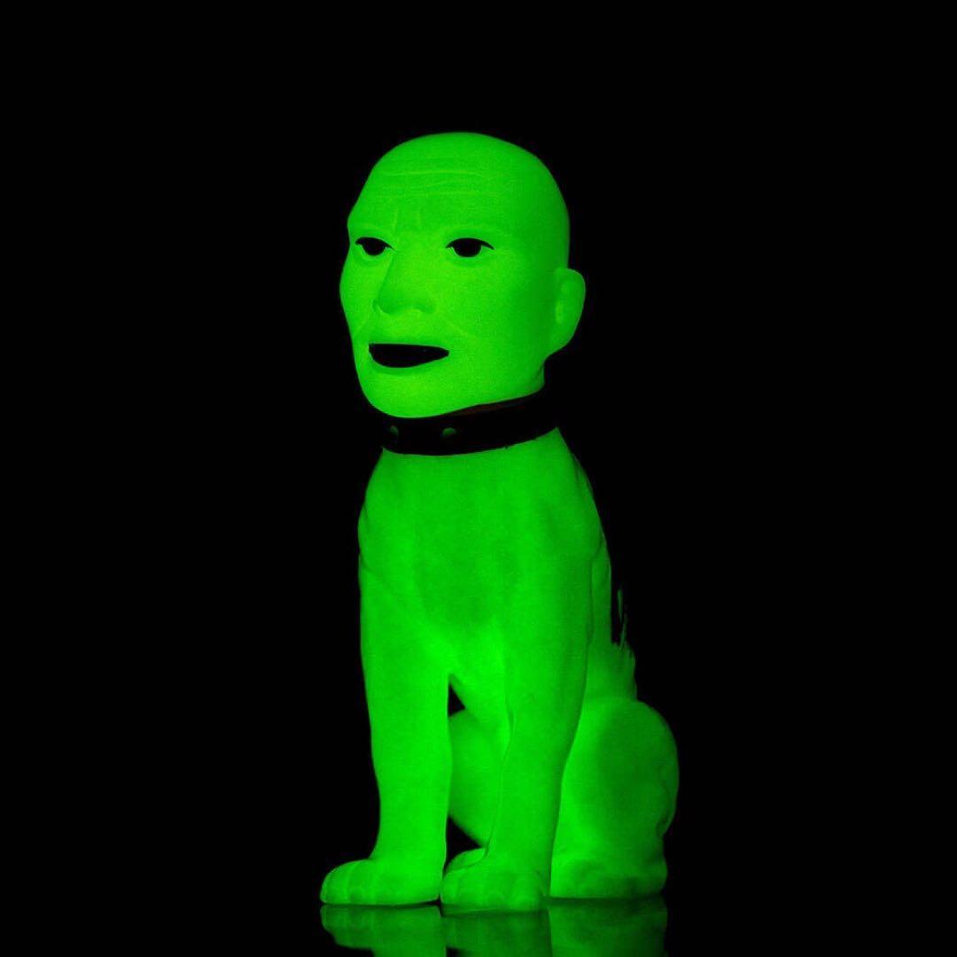 【週末限定】未開封 人面犬　蓄光　インディーズ　ソフビ