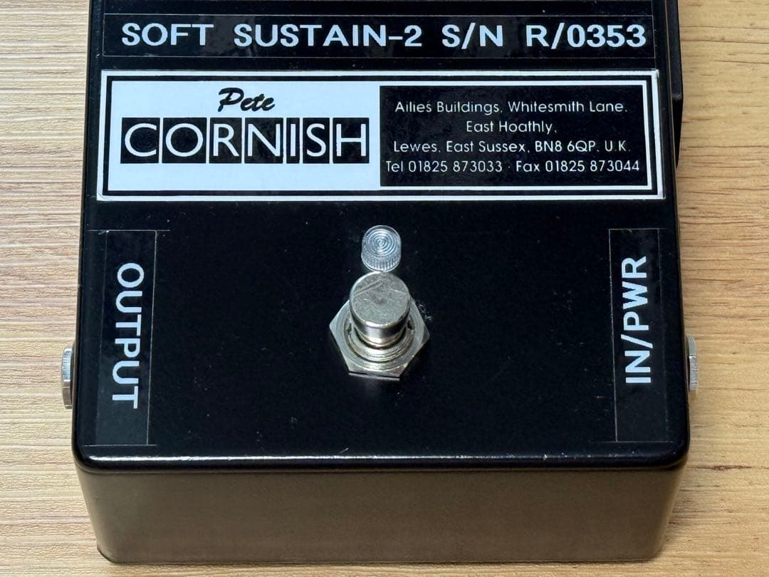 【希少】Pete Cornish SOFT SUSTAIN-2 Black