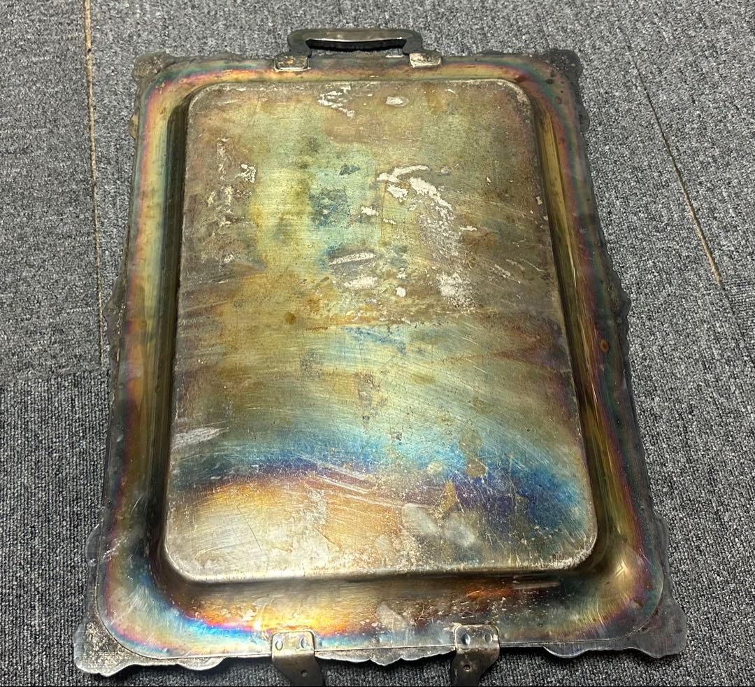 シルバープレート　サ－ビングトレイ