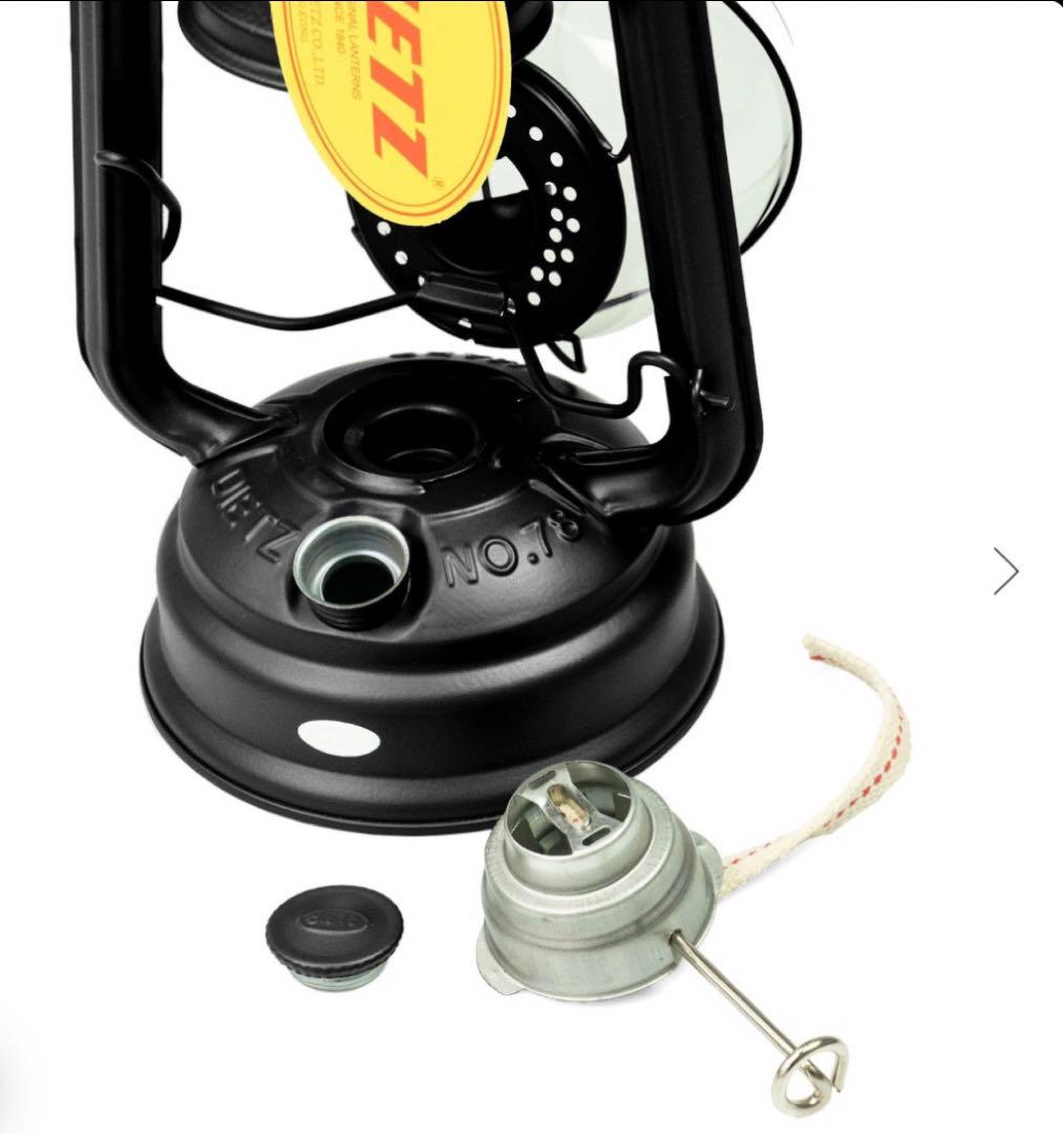 新品デイツDIETZハリケーンランタン#78黒金