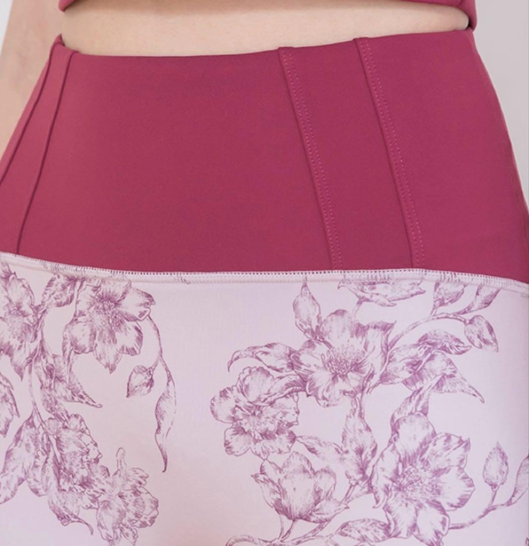 ラバ　LAtVA 花柄ハイウエストヨガパンツ M¥12800