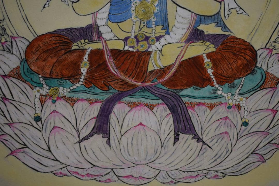 真作/圭舟/大日如来尊像図/桐共箱付/布袋屋掛軸HG-168