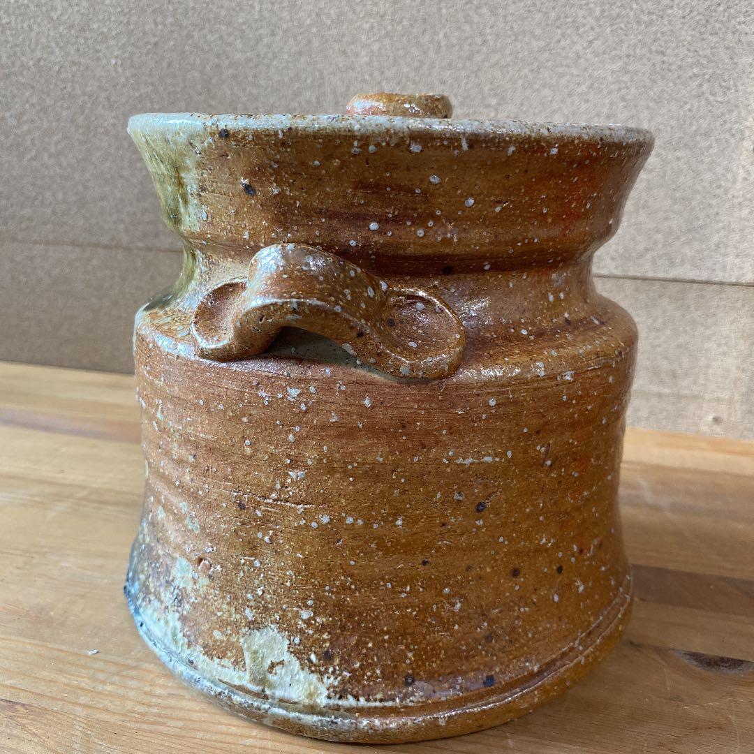 【茶道具】瑞峯造　信楽焼　水指　（共箱）○