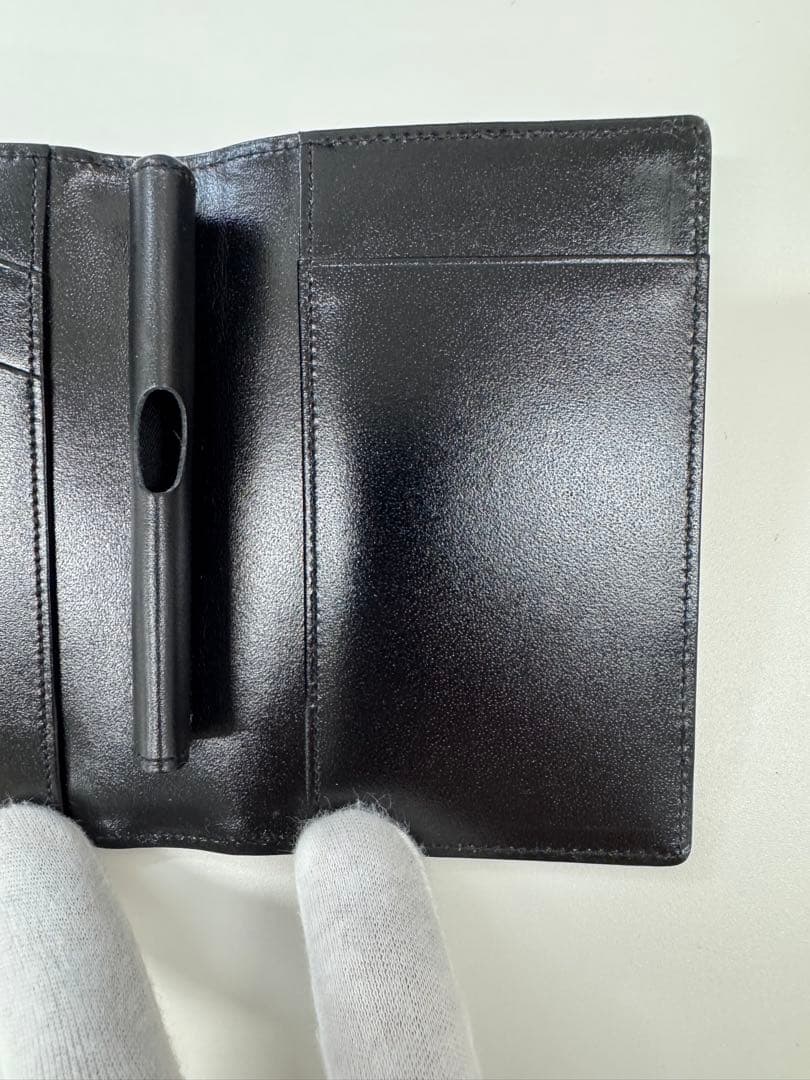 Montblanc 名刺 クレジットカード メモ ノートカバー ケース 革 中古