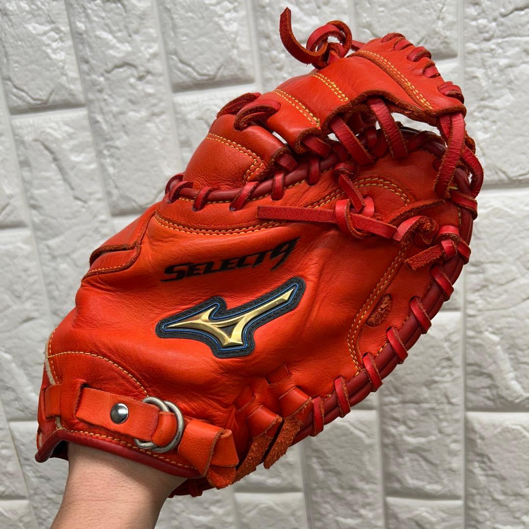【美品】野球 グローブ 軟式 一般 キャッチャーミット ミズノ セレクト9