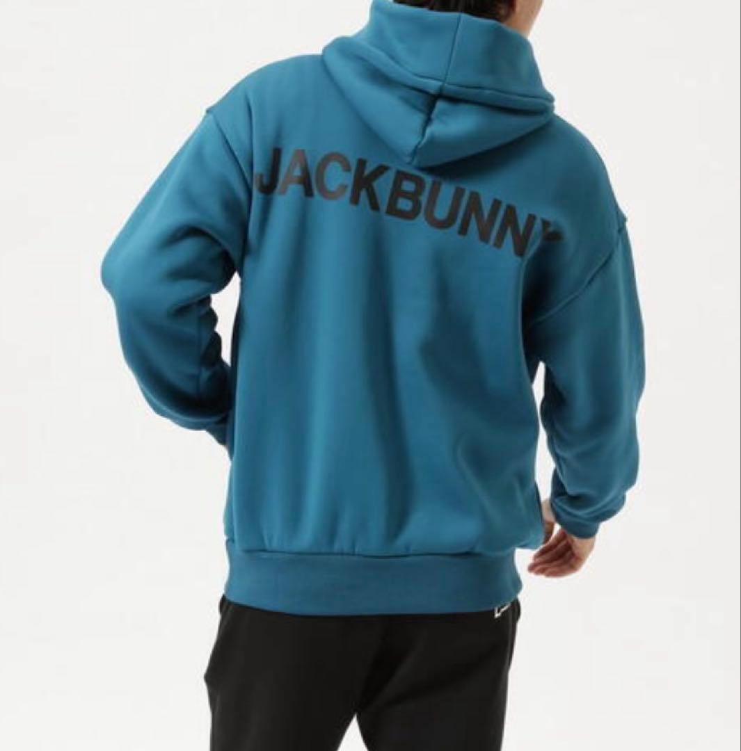 新品 パーリーゲイツ ジャックバニー KARUISHI フーディ(6)LL/青