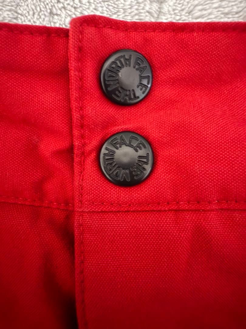 The North Face スノーボードパンツ レッド/ブラック　90s