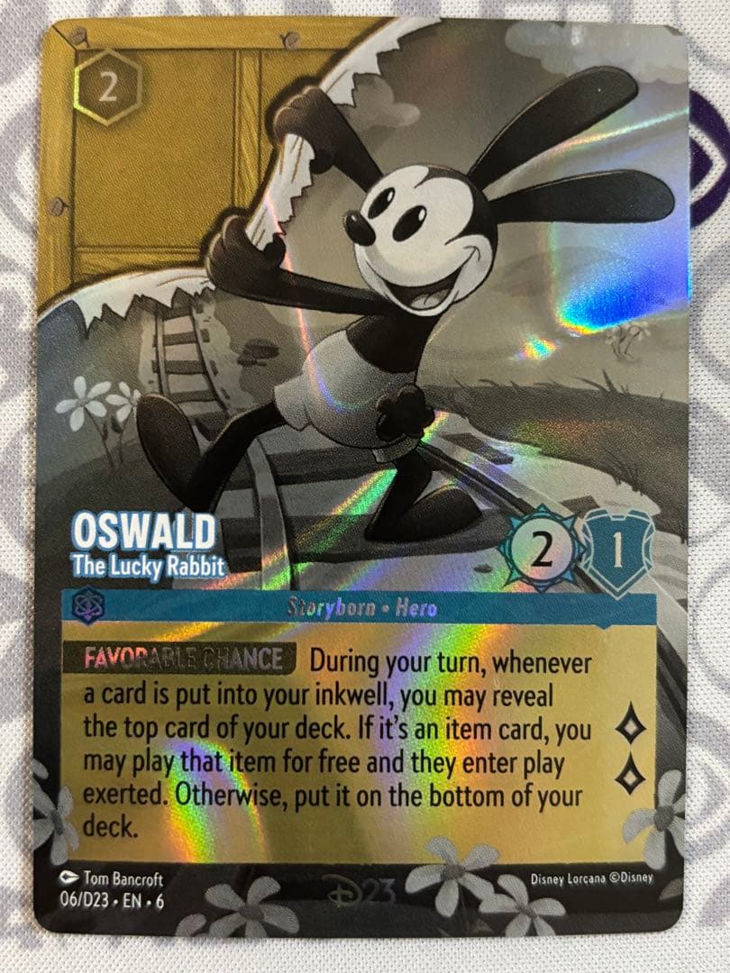 ロルカナ オズワルド The Lucky Rabbit D23 海外プロモ