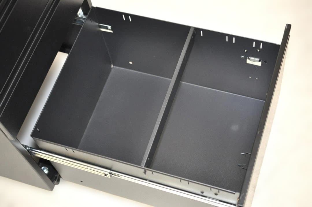 デスクワゴン 3段 シリンダー錠 鍵付き HK187⑤