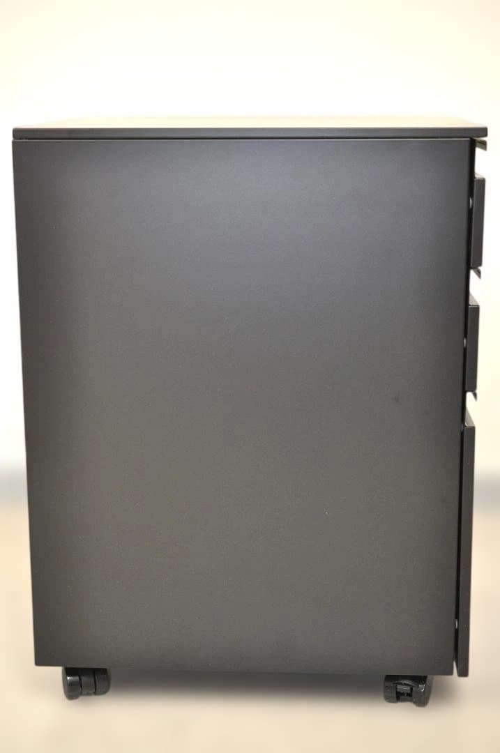 デスクワゴン 3段 シリンダー錠 鍵付き HK187⑤