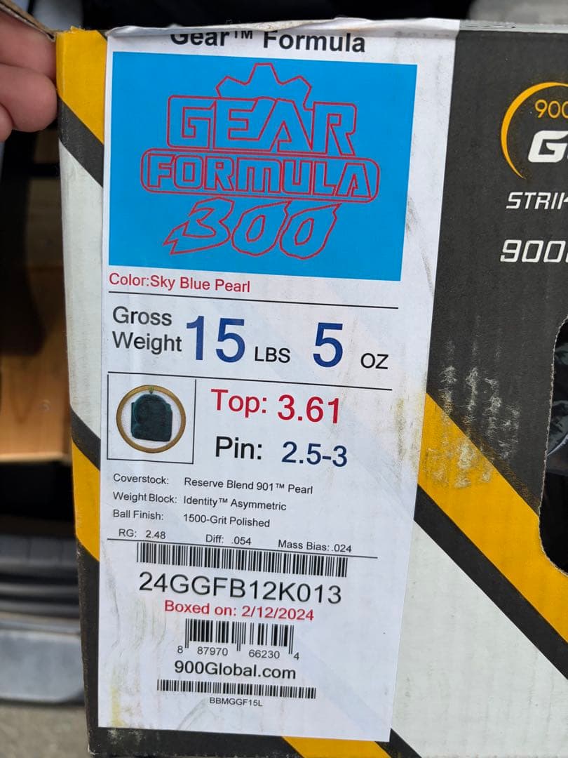 900グローバル ギアパーフェクトフォーミュラ 15ポンド