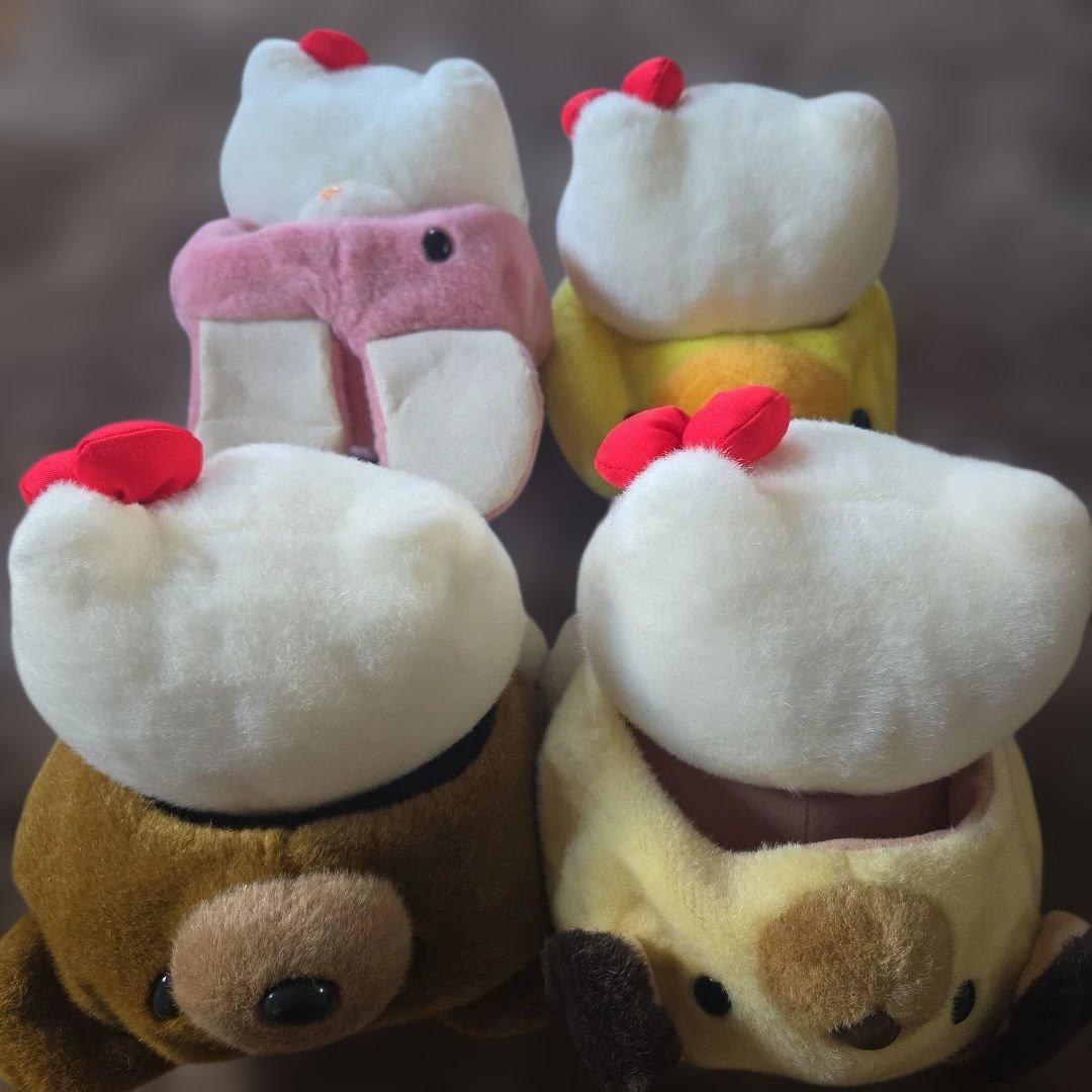 ハローキティ☆ぬいぐるみ☆着ぐるみぬいぐるみ☆くま☆うさぎ☆ひよ子☆犬☆4体