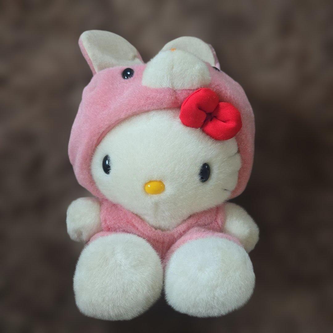 ハローキティ☆ぬいぐるみ☆着ぐるみぬいぐるみ☆くま☆うさぎ☆ひよ子☆犬☆4体