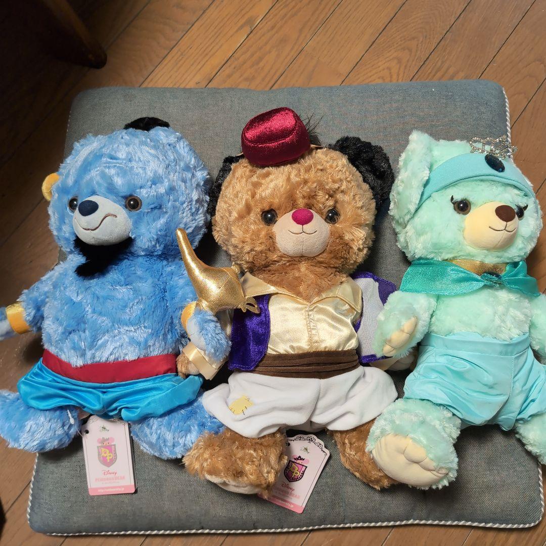 未使用　タグ付き　ディズニーストア　アラジン　ぬいぐるみ　セット　ユニベア