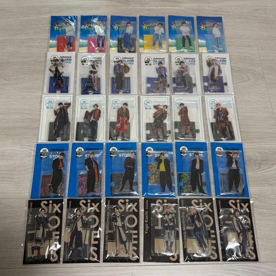 SixTONES アクリルスタンド アクスタ サマパラ等 まとめ売り セット