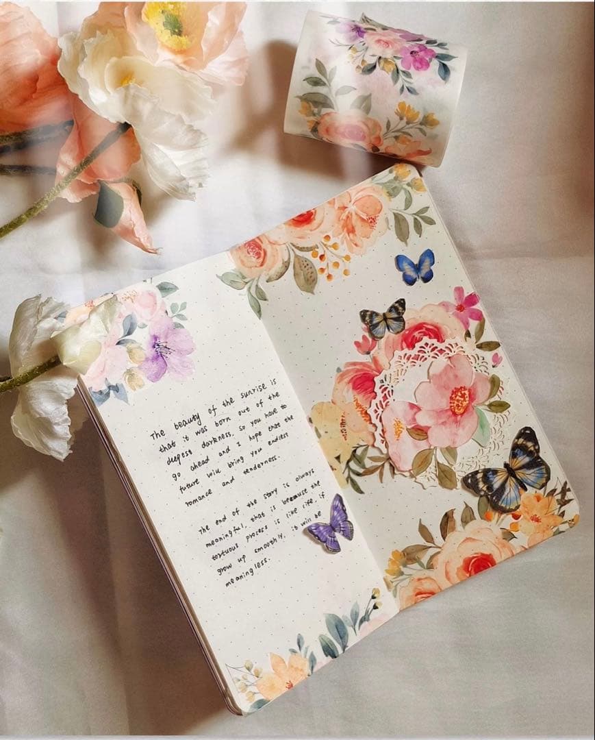 WT《演花集》 PETテープ　海外マスキングテープ 【1194】