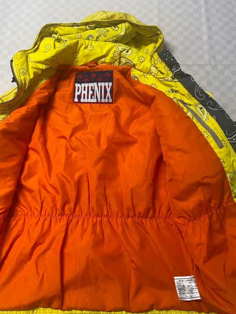 e568☆PHENIX スキーウェア 上下セットMサイズ イエロー