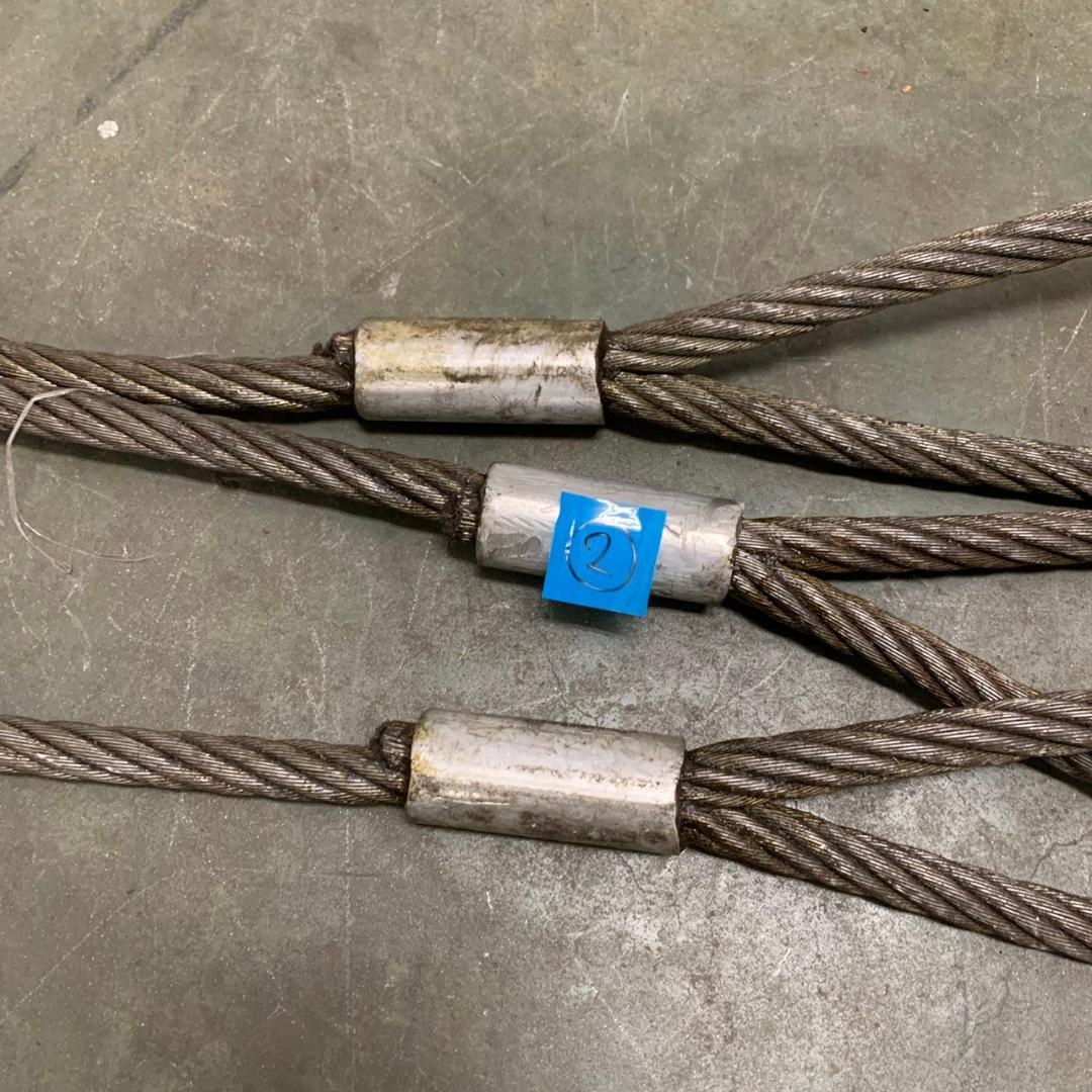 神鋼 シンコー ワイヤーロープ 牽引 玉掛け 28mm 2.5m 工事用材料 ②