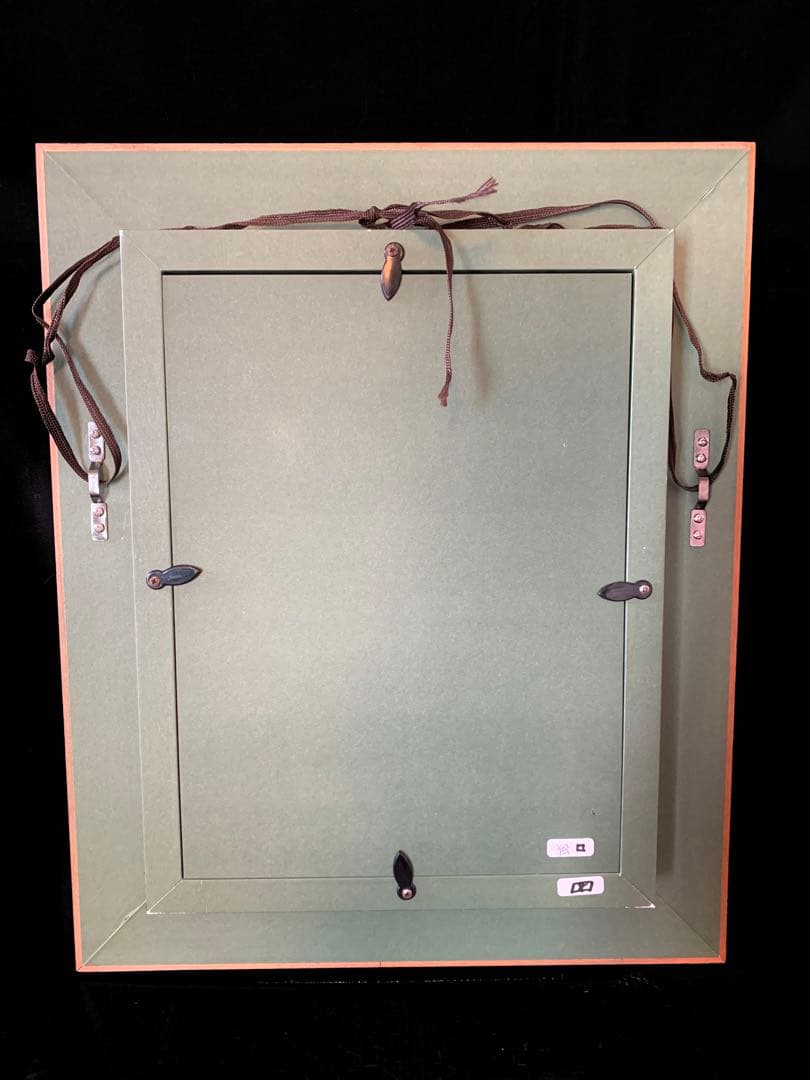 辻村史朗　油絵「椿」