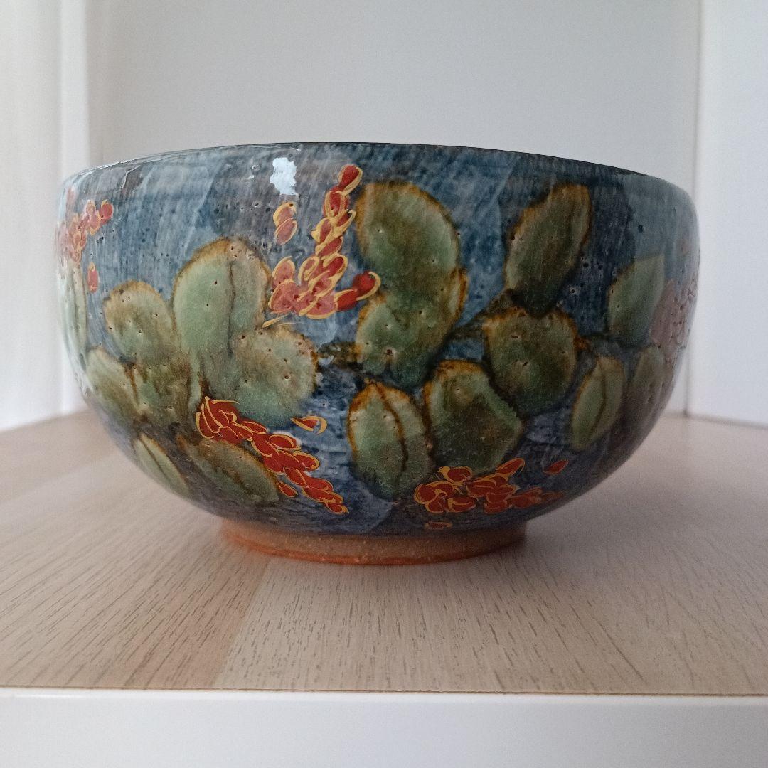 清水焼 陶葊窯 陶あん 色絵付 大鉢 京焼 土渕陶葊 菓子鉢 茶道 希少