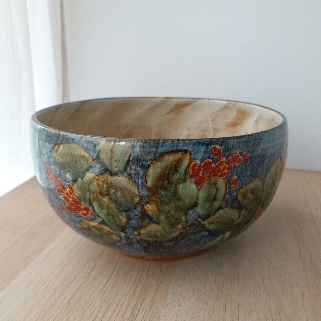 清水焼 陶葊窯 陶あん 色絵付 大鉢 京焼 土渕陶葊 菓子鉢 茶道 希少