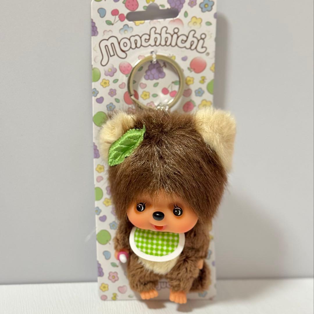 【希少】EUモンチッチ　友達　顔でかタヌタヌぬいぐるみキーホルダー