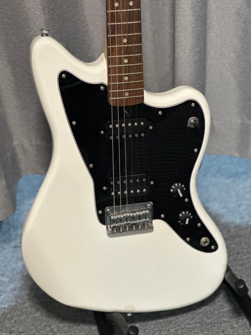 【美品】Squier by Fender Jazzmaster HH 白黒