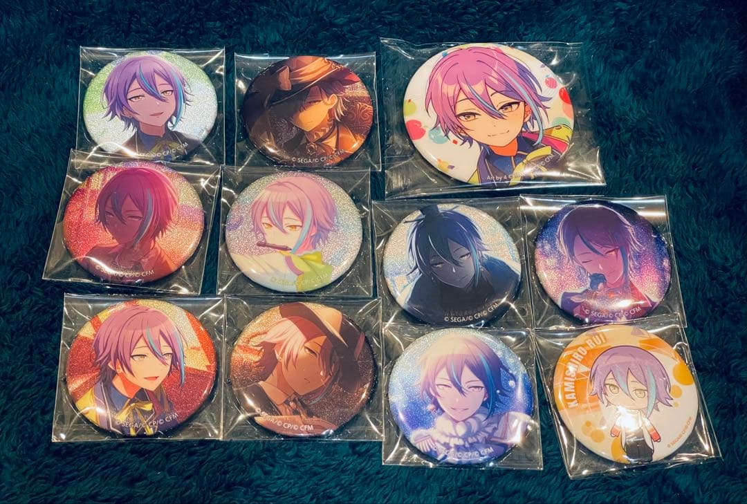 なも*読様 神代類 グリッター缶バッジ グリ缶 11点セット コネライ カラパレ