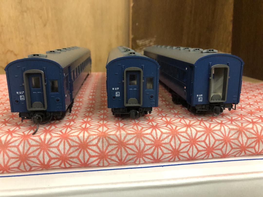カトー　HO　スハ43 １両 ＋ スハフ42 ２両（すべてブルー）