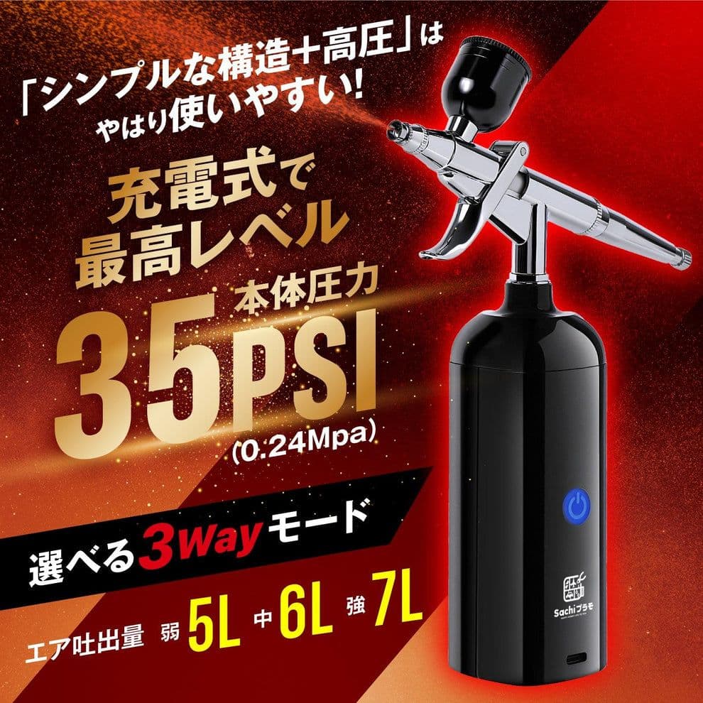 【新品未開封】Sachiプラモ VERTエアブラシ Tri-Com