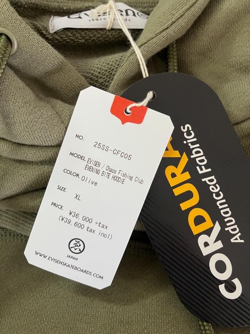 25年モデル Evisen Chaos Fishing Club コラボパーカー