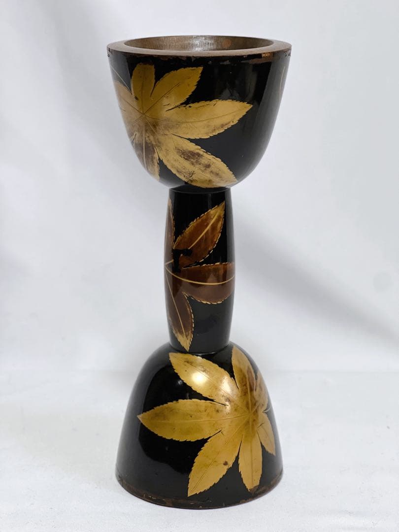 小鼓　胴　もみじ蒔絵