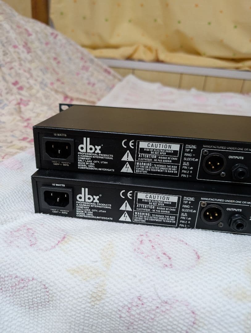 J*n様 dbx　166XL プロセッサー XLR端子付き　２台セット