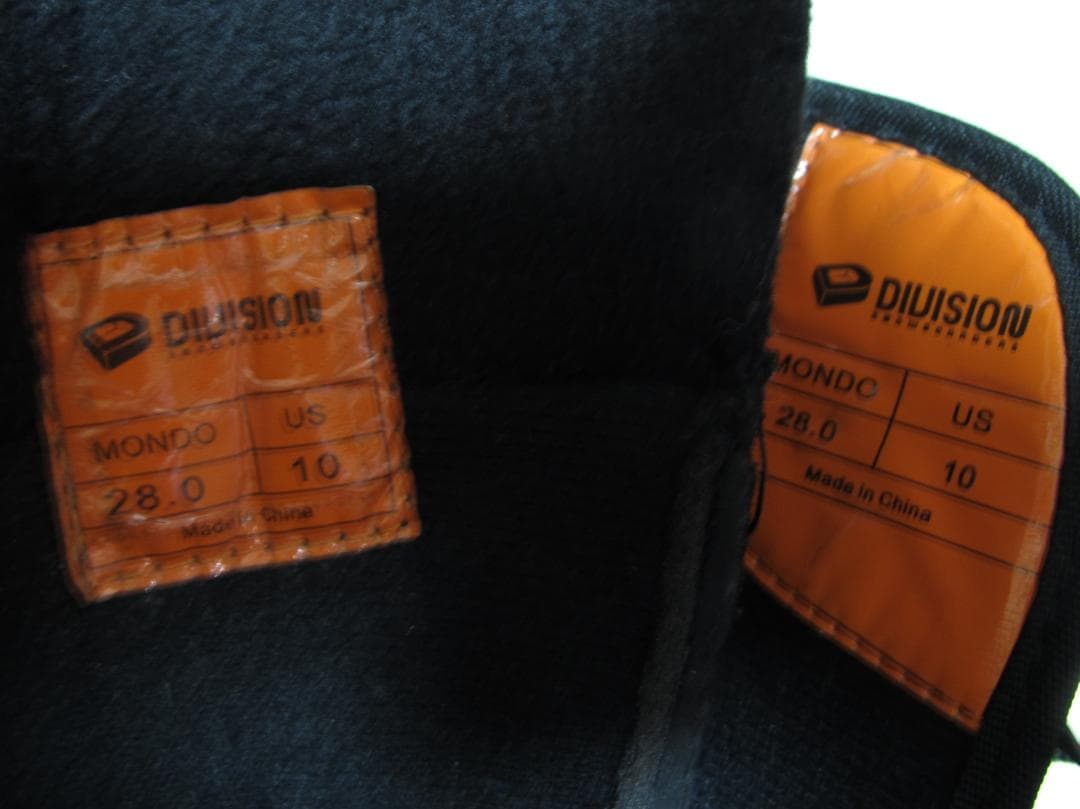 中古DIUISIONスノーボード28cmBOAボアダイヤルスノボブーツ黒メンズ男