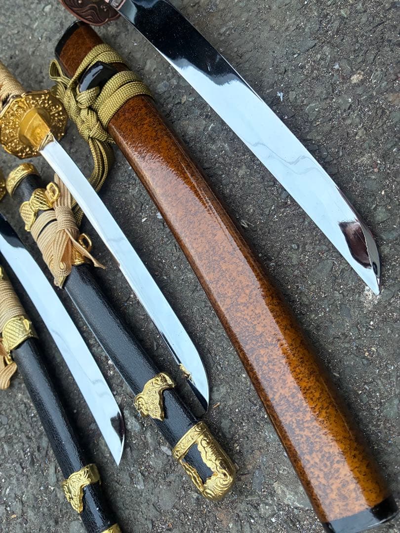 模造刀 太刀造り 金茶柄