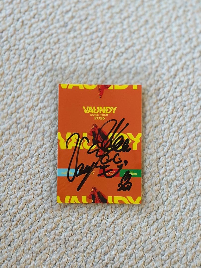 vaundy 直筆サイン入りステッカー