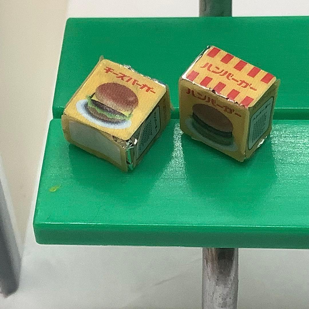 昭和レトロ LED点灯加工 ハンバーガー自販機 自動販売機 1/12 模型完成品