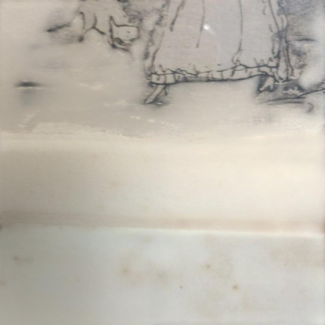 5676)此木三男（このきみつお） 銅版画（エッチング）「夜宴」EA