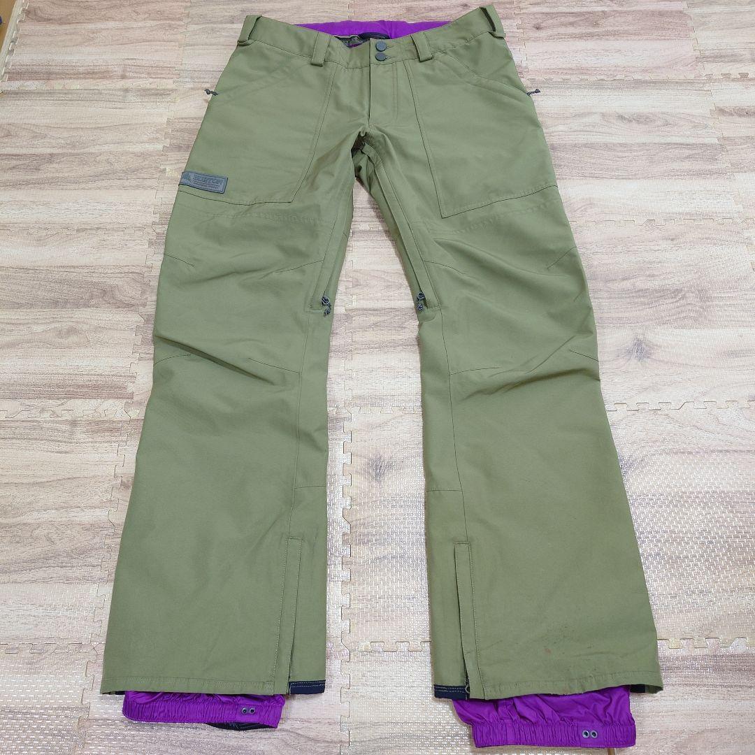 BURTON ゴアテックス パンツ Mサイズ メンズ カーキ スノーボード