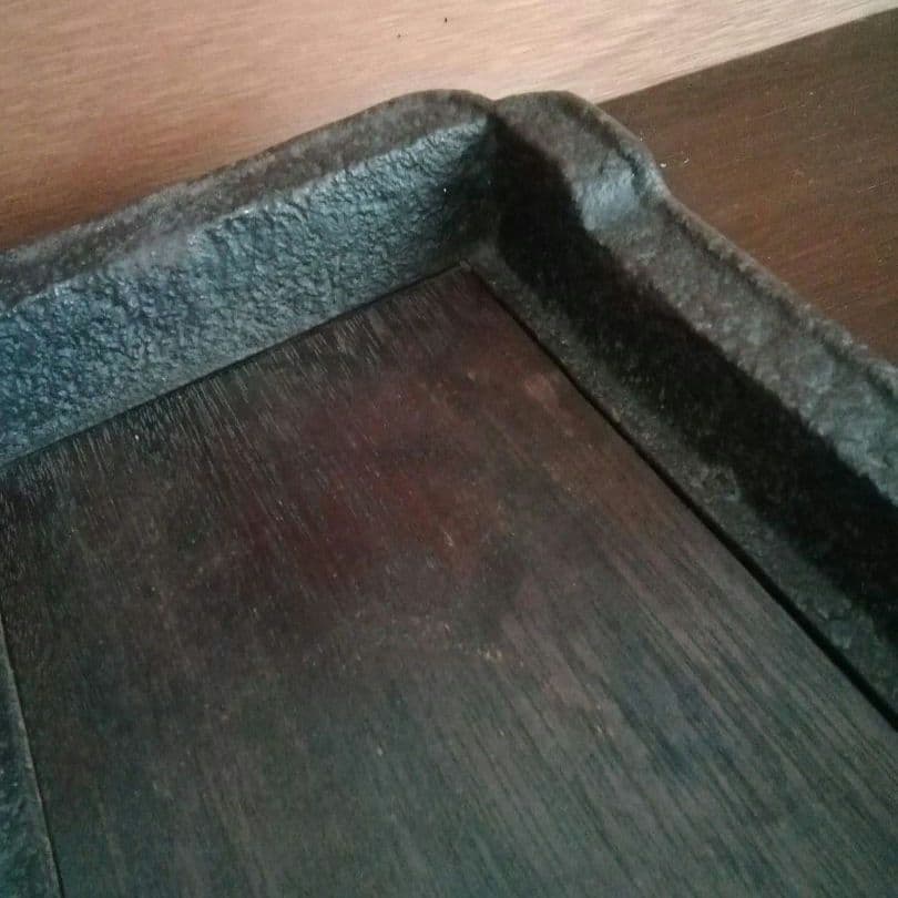 逸品　古鉄　平安省鋳堂　お盆　トレー　明治金工　和骨董　骨董　アンティーク