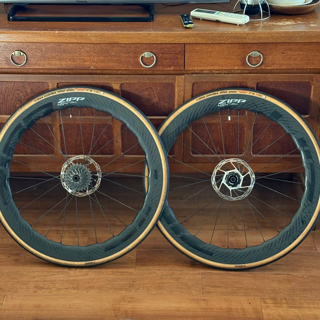 【低走行】zipp 454 NSW カーボン ホイール SRAM XDR