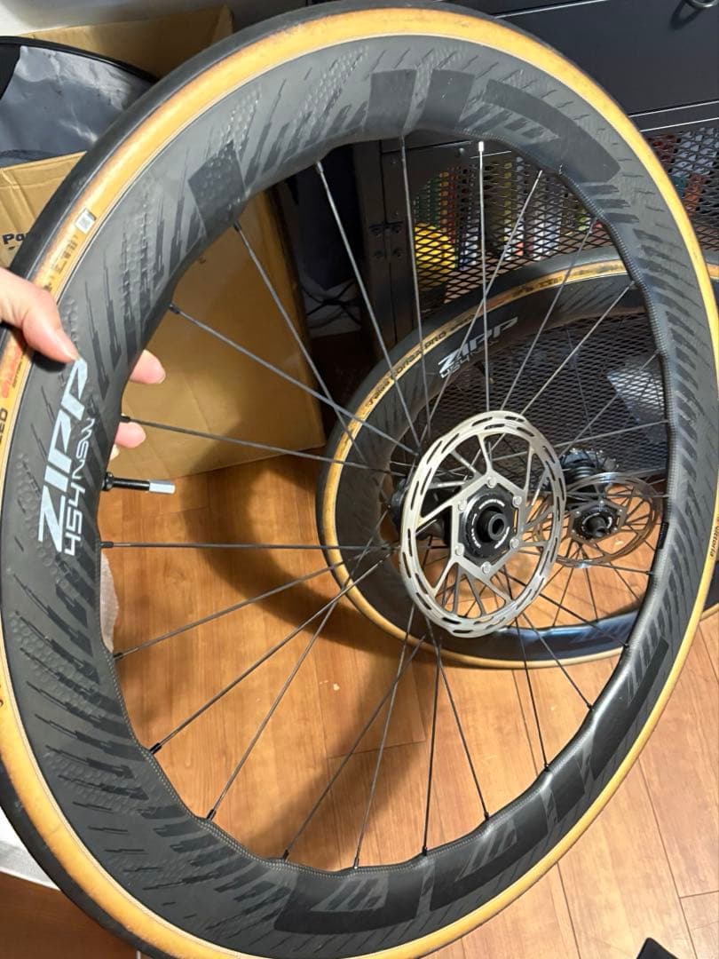 【低走行】zipp 454 NSW カーボン ホイール SRAM XDR