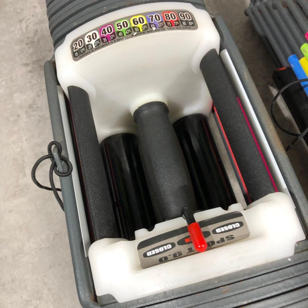 美品 POWER BLOCK 可変式 ダンベル 82kg セット 【2/2】