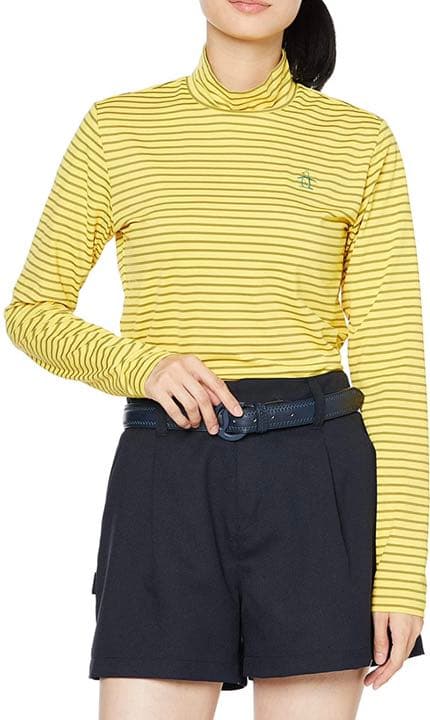 ❁新品タグ付❁マンシングウェア　ハイネック長袖シャツネイビー　サイズLL