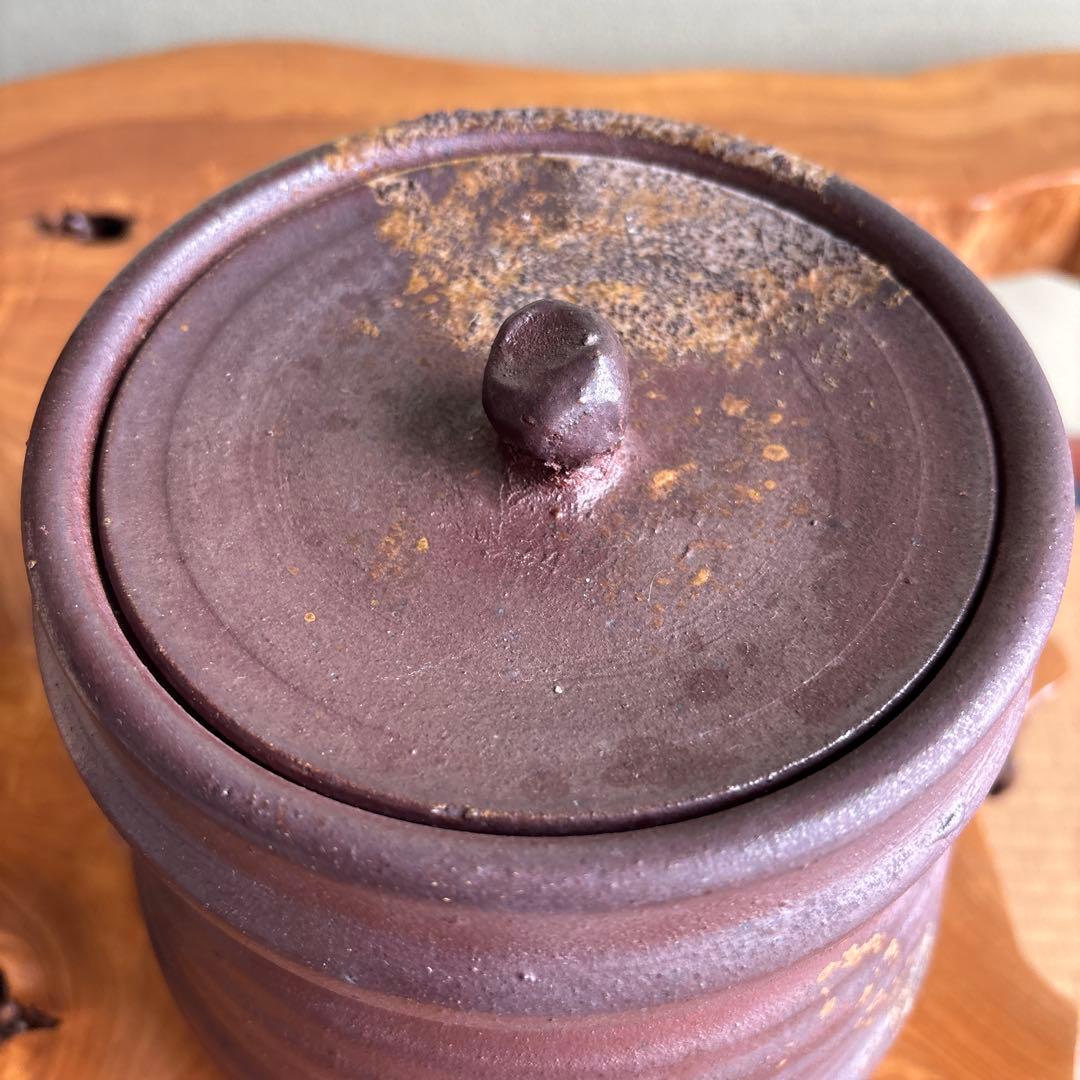 津軽金山焼 松風造 水指 茶道具 共箱