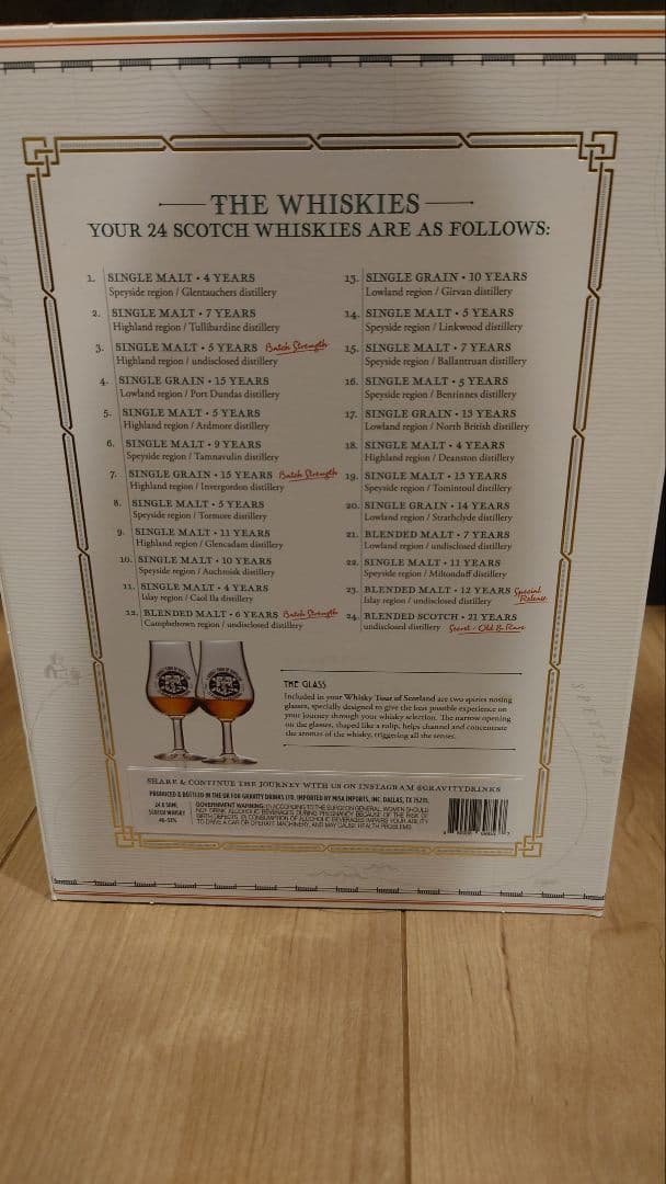 ウイスキー ツアーオヴ スコットランド 50 ml x 24本セット（No.１）