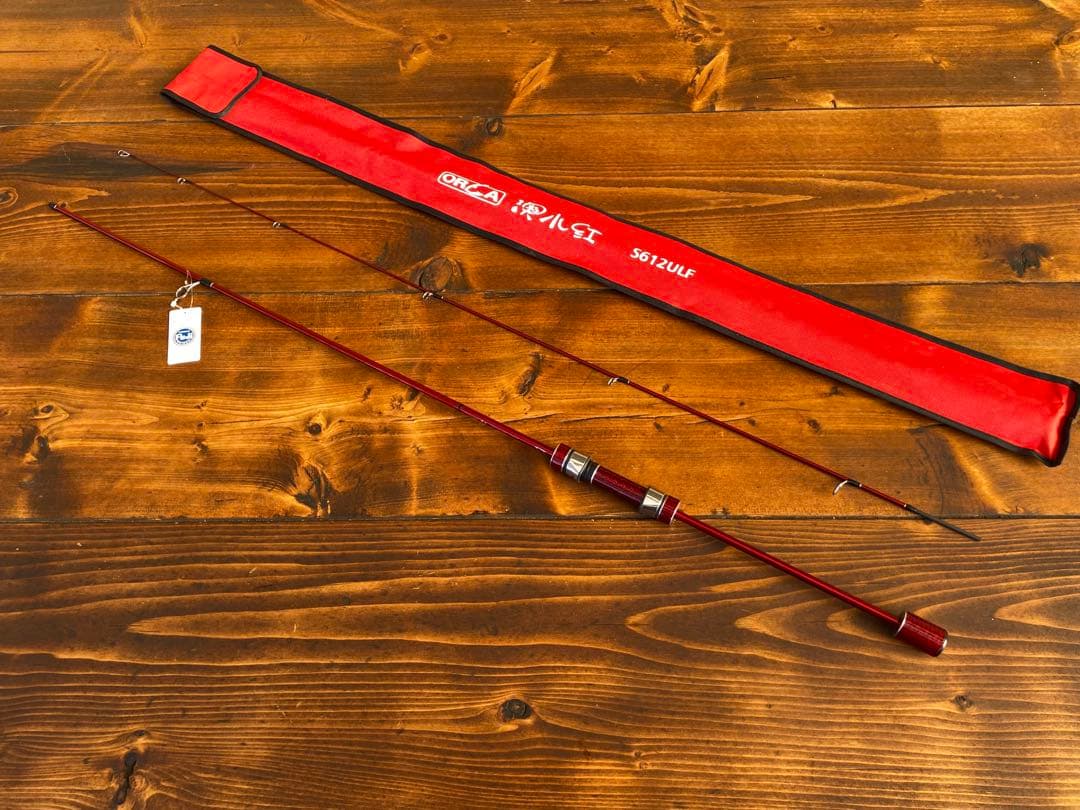 超軽量　カーボンロッド　アジングロッド　S612ULF 183cm スピニング